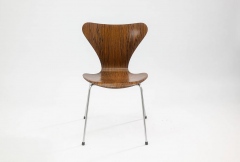 Arne Jacobsen Set of 4 Arne Jacobson for Fritz Hansen Series 7 Chairs in Rosewood Model 3107 - 4549216