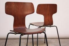Arne Jacobsen Set of Six Arne Jacobsen for Fritz Hansen Teak Stacking Chairs 3103 - 374415