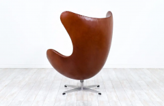 Arne Jacobsen Vintage Arne Jacobsen Cognac Leather Egg Chair for Fritz Hansen - 2439381