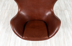 Arne Jacobsen Vintage Arne Jacobsen Cognac Leather Egg Chair for Fritz Hansen - 2439389