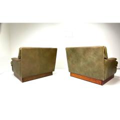 Arne Norell 1960s Pair of Arne Norell Leather Lounge Chairs - 3843386