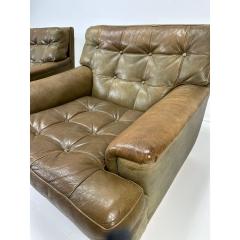 Arne Norell 1960s Pair of Arne Norell Leather Lounge Chairs - 3843390