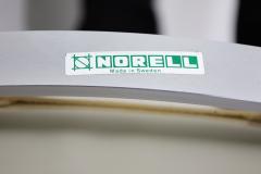 Arne Norell Ari Chair and Ottoman in Leather and Steel by Arne Norell 1970s - 4620888