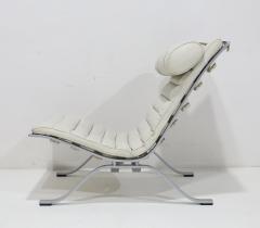 Arne Norell Ari Chair and Ottoman in Leather and Steel by Arne Norell 1970s - 4620893