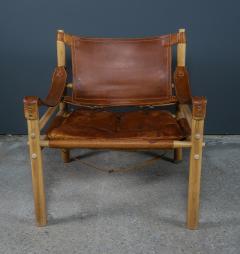 Arne Norell Arne Norell Leather Sirocco Safari Chair Sweden 1960s - 2258699