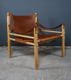 Arne Norell Arne Norell Leather Sirocco Safari Chair Sweden 1960s - 2258700