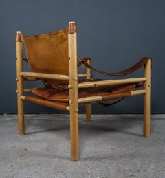 Arne Norell Arne Norell Leather Sirocco Safari Chair Sweden 1960s - 2258722