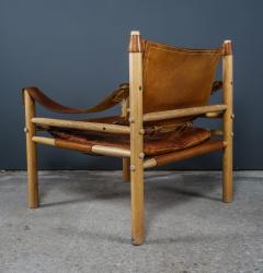 Arne Norell Arne Norell Leather Sirocco Safari Chair Sweden 1960s - 2258749