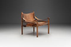 Arne Norell Arne Norell Leather Sirocco Safari Chair for Norell M bel AB Sweden 1964 - 2676451