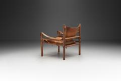 Arne Norell Arne Norell Leather Sirocco Safari Chair for Norell M bel AB Sweden 1964 - 2676453