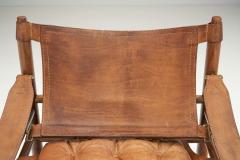 Arne Norell Arne Norell Leather Sirocco Safari Chair for Norell M bel AB Sweden 1964 - 2676455