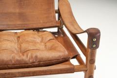 Arne Norell Arne Norell Leather Sirocco Safari Chair for Norell M bel AB Sweden 1964 - 2676456