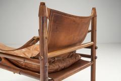 Arne Norell Arne Norell Leather Sirocco Safari Chair for Norell M bel AB Sweden 1964 - 2676459