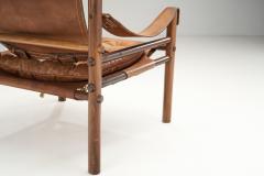 Arne Norell Arne Norell Leather Sirocco Safari Chair for Norell M bel AB Sweden 1964 - 2676461