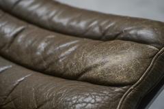 Arne Norell Arne Norell Pair of Ari Lounge Chairs in Steel and Patinated Leather Sweden - 4467866