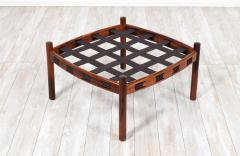 Arne Norell Arne Norell Sculpted Rosewood Leather Stool for Coja - 2905141