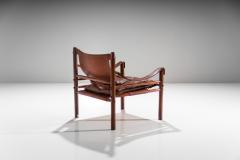 Arne Norell Arne Norell Sirocco Safari Chair in Brown Leather Sweden 1964 - 1069214