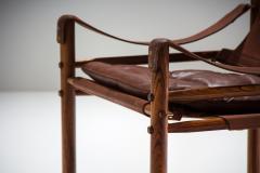 Arne Norell Arne Norell Sirocco Safari Chair in Brown Leather Sweden 1964 - 1069226