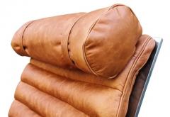 Arne Norell Pair of Arne Norell Ari Lounge Chairs Cognac Leather Chromed Steel - 3155434