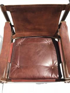 Arne Norell Pair of Arne Norell Rosewood Sirocco Sfari Chairs - 548458