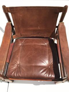 Arne Norell Pair of Arne Norell Rosewood Sirocco Sfari Chairs - 548459