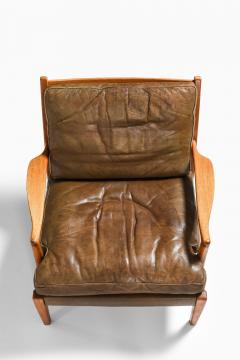 Arne Norell Set of 2 Easy Chairs in Leather and Walnut by Arne Norell 1960s - 4507623