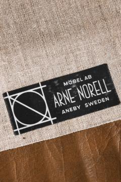 Arne Norell Set of 2 Easy Chairs in Leather and Walnut by Arne Norell 1960s - 4507629