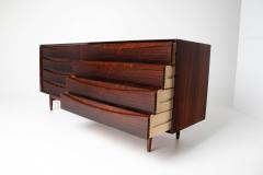 Arne Vodder Arne Vodder Brazilian Rosewood Dresser with Sculptural Drawer Fronts - 4431733