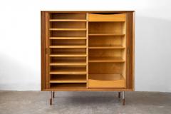 Arne Vodder Arne Vodder Danish Modern Tambour Door Cabinet in Teak for Sibast 1950s - 2686611