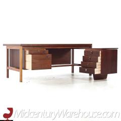 Arne Vodder Arne Vodder Mid Century Danish Rosewood L Desk - 3683991