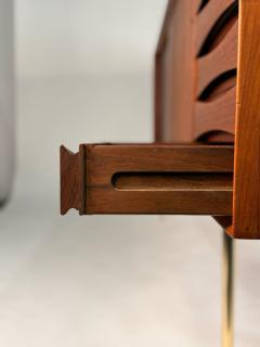 Arne Vodder Arne Vodder Model 29 Teak Credenza with Solid Brass Legs - 4232673