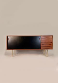 Arne Vodder Arne Vodder Model 29 Teak Credenza with Solid Brass Legs - 4232680