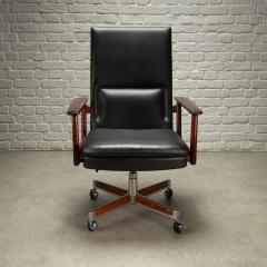 Arne Vodder Arne Vodder Model 419 Desk Chair in Rosewood and Leather Denmark 1960s - 4004641