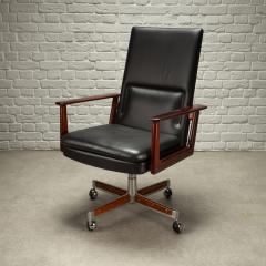 Arne Vodder Arne Vodder Model 419 Desk Chair in Rosewood and Leather Denmark 1960s - 4004642