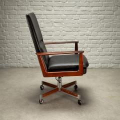 Arne Vodder Arne Vodder Model 419 Desk Chair in Rosewood and Leather Denmark 1960s - 4004643