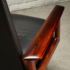 Arne Vodder Arne Vodder Model 419 Desk Chair in Rosewood and Leather Denmark 1960s - 4004651