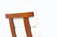 Arne Vodder Arne Vodder Sculpted Teak Boucle Reclining Lounge Chair for Sibast M bler - 2481172