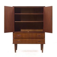 Arne Vodder Arne Vodder Style Mid Century Danish Teak Armoire - 3938359