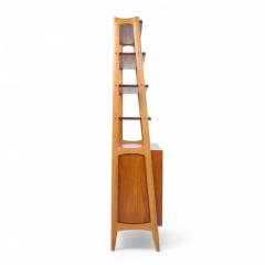 Arne Vodder Arne Vodder Style Mid Century Danish Teak Book Shelf Credenza Pair - 4300278