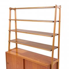 Arne Vodder Arne Vodder Style Mid Century Danish Teak Book Shelf Credenza Pair - 4300284