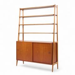 Arne Vodder Arne Vodder Style Mid Century Danish Teak Book Shelf Credenza Pair - 4300285