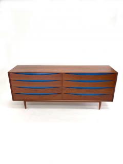 Arne Vodder Arne Vodder Triennale Teak Dresser with Blue Bowtie Drawers for Sibast M bler - 3394936