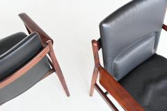 Arne Vodder Arne Vodder armchairs model 432 in rosewood Sibast Furniture Denmark 1960 - 3682226