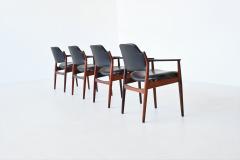 Arne Vodder Arne Vodder armchairs model 62A in rosewood Sibast Mobler Denmark 1960 - 3697084