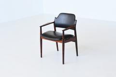 Arne Vodder Arne Vodder armchairs model 62A in rosewood Sibast Mobler Denmark 1960 Back - 3713419