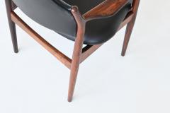 Arne Vodder Arne Vodder armchairs model 62A in rosewood Sibast Mobler Denmark 1960 Back - 3713423