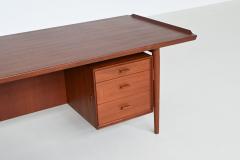 Arne Vodder Arne Vodder executive desk and return in teak Sibast Denmark 1960 - 4011927