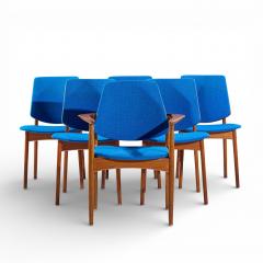 Arne Vodder Arne Vodder for Bovirke Mid Century Danish Teak Dining Chairs Set of 6 - 4496519