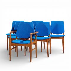 Arne Vodder Arne Vodder for Bovirke Mid Century Danish Teak Dining Chairs Set of 6 - 4496522