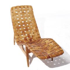 Arne Vodder Arne Vodder for Bovirke Patinated Leather Chaise Longue - 3839463